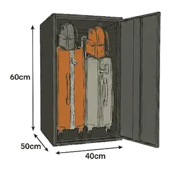 Casier L ouvert, 60 × 40 × 50 cm
